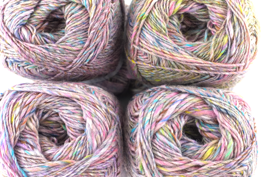Noro Silk Garden Sock Solo Color TW82, wool silk mohair sport weight knitting yarn, pastel shades on light pink tweed by Red Beauty Textiles