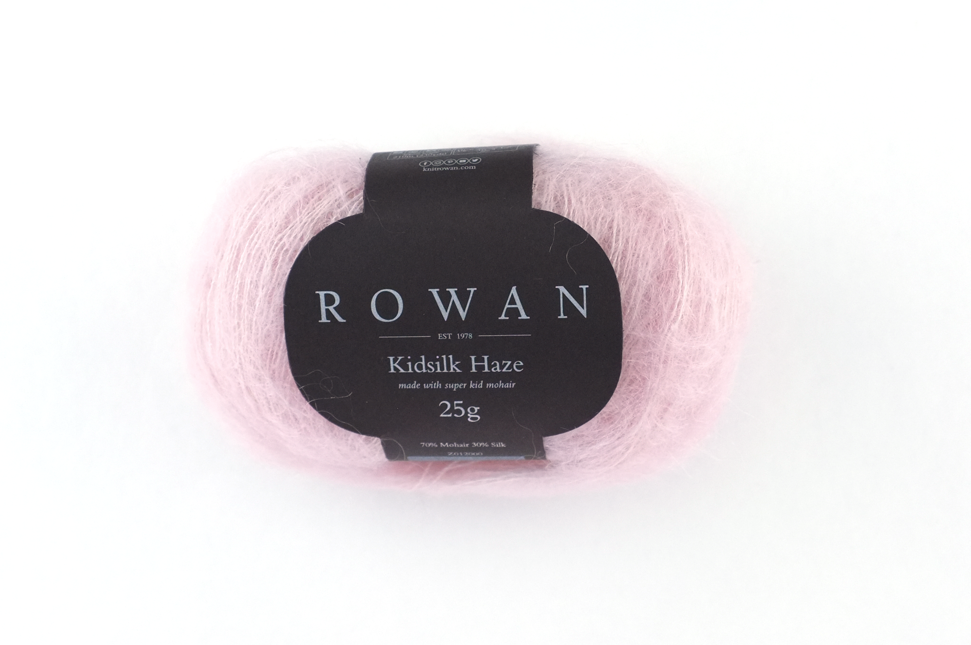 Rowan Kidsilk Haze, Grace #508, pastel pink, mohair/silk laceweight yarn - Red Beauty Textiles