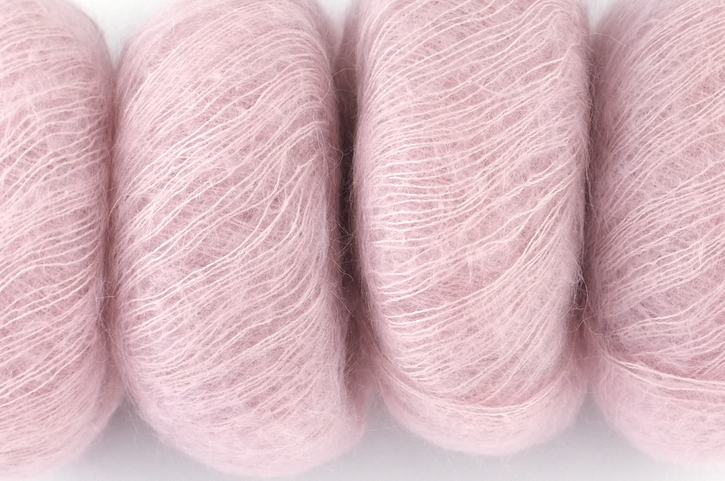 Rowan Kidsilk Haze, Grace #508, pastel pink, mohair/silk laceweight yarn - Red Beauty Textiles