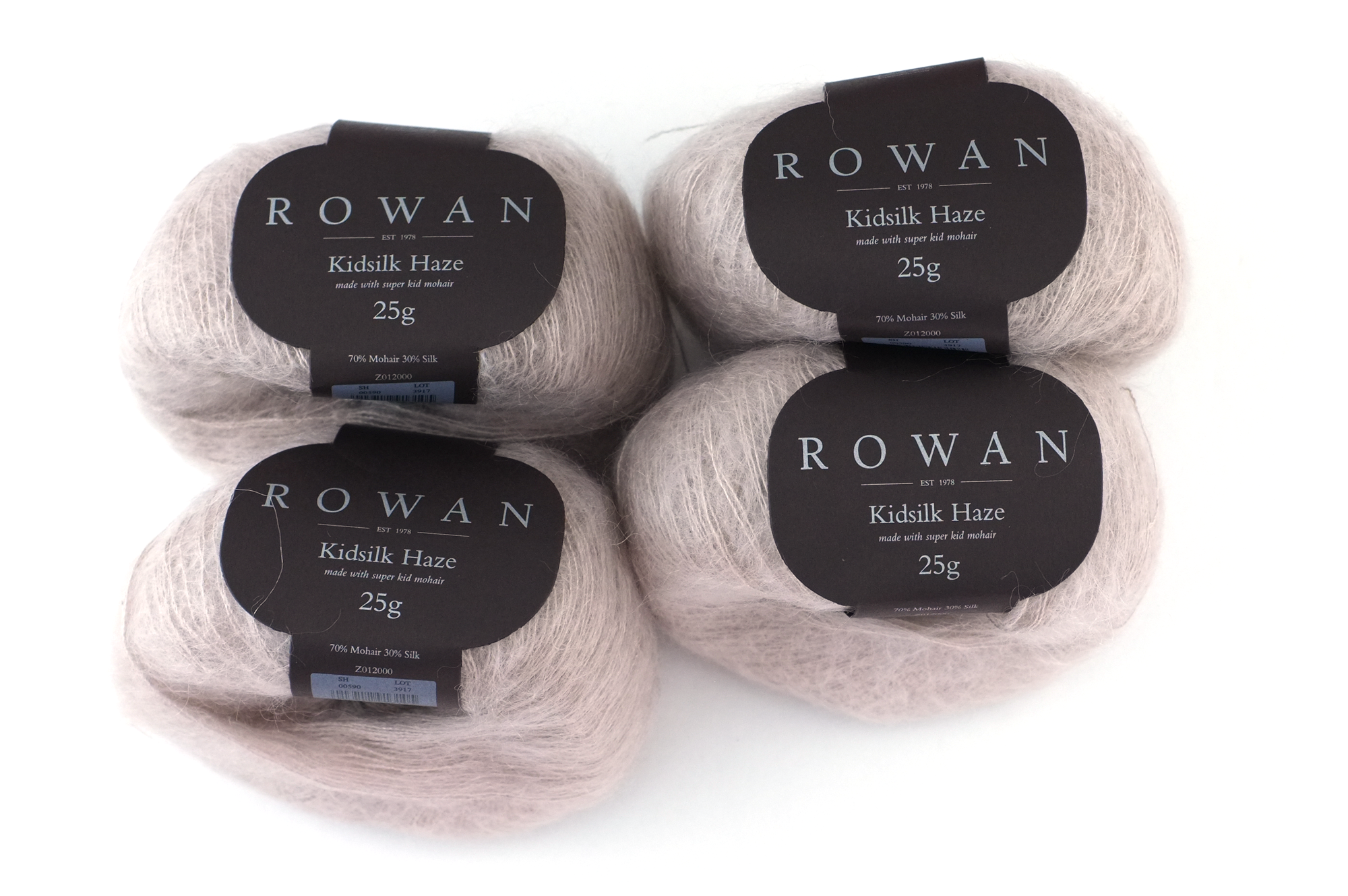 Rowan Kidsilk Haze, Pearl #590, neutral beige, mohair/silk laceweight yarn - Red Beauty Textiles