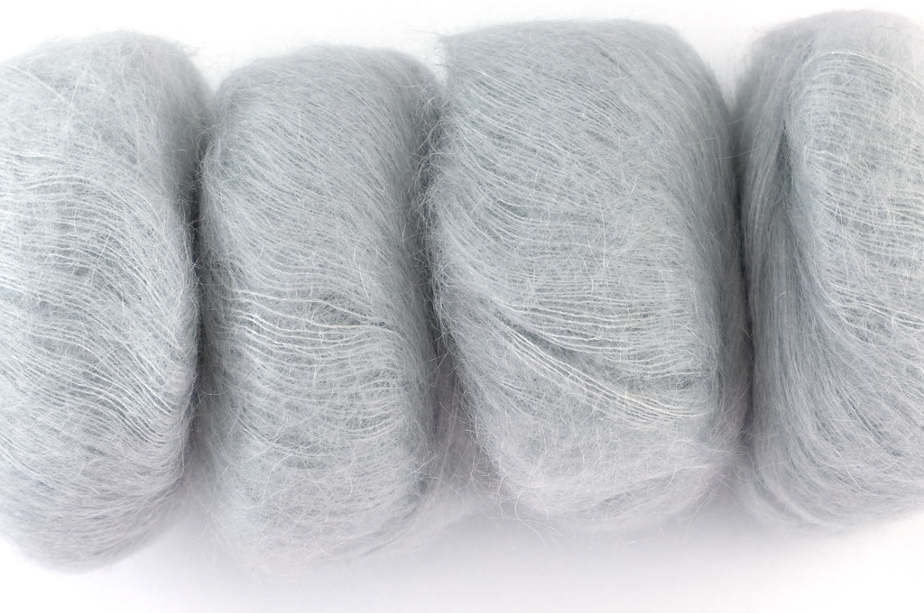 Rowan Kidsilk Haze, Aura #676, warm gray, mohair/silk laceweight yarn - Red Beauty Textiles