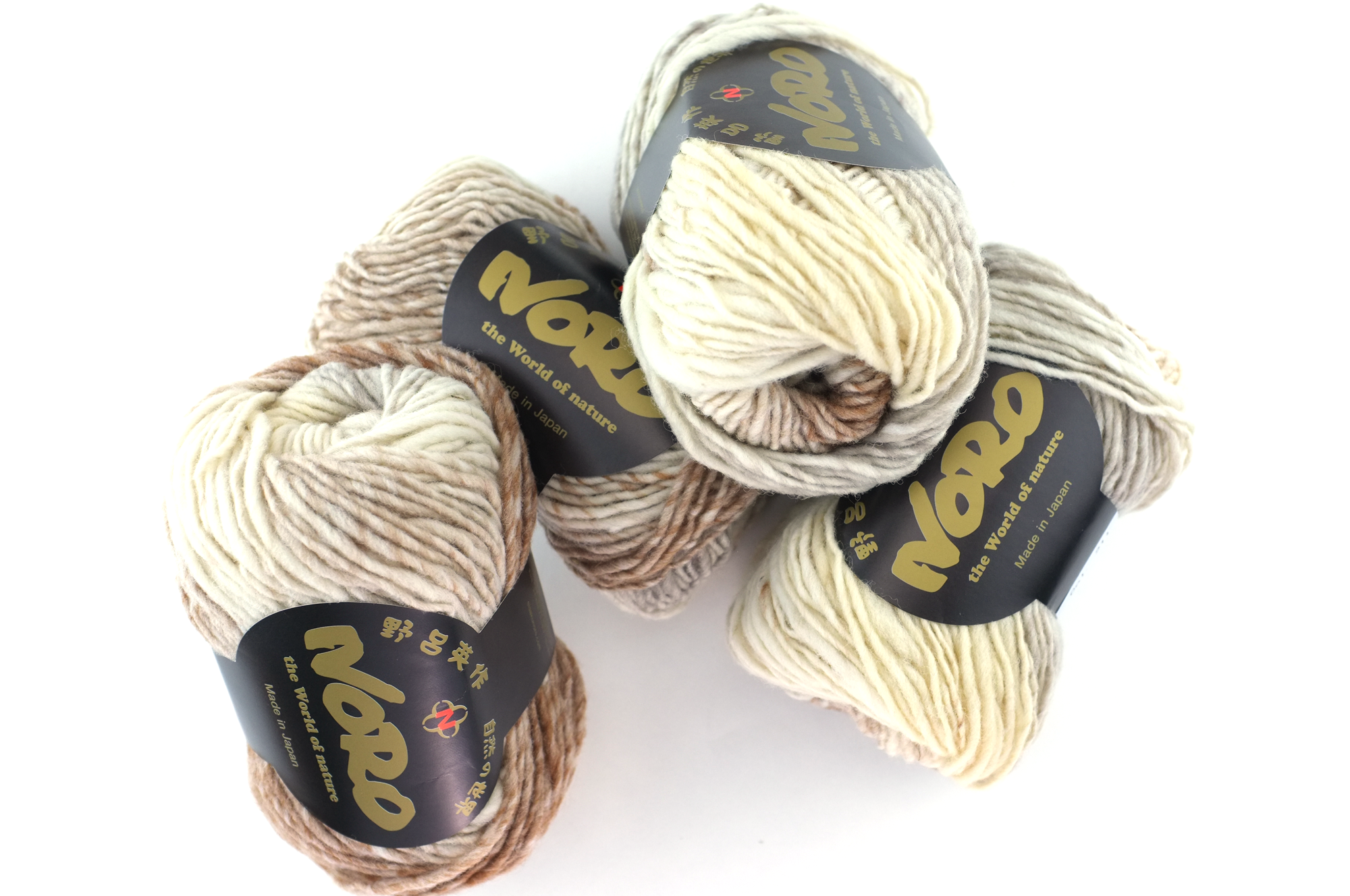 Noro Kureyon Color 211, Worsted Weight 100% Wool Knitting Yarn, off-white, beige, neutral by Red Beauty Textiles