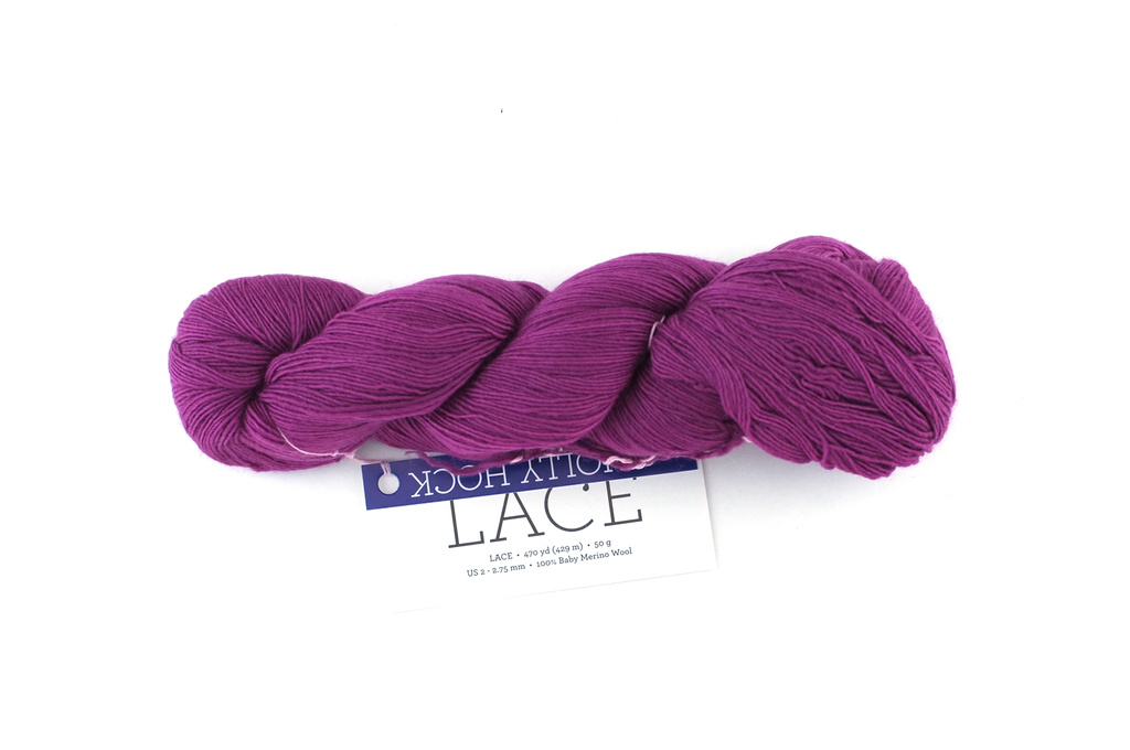 Malabrigo Lace yarn, Hollyhock, intense dark pink, fuchsia, color 148, lace weight
