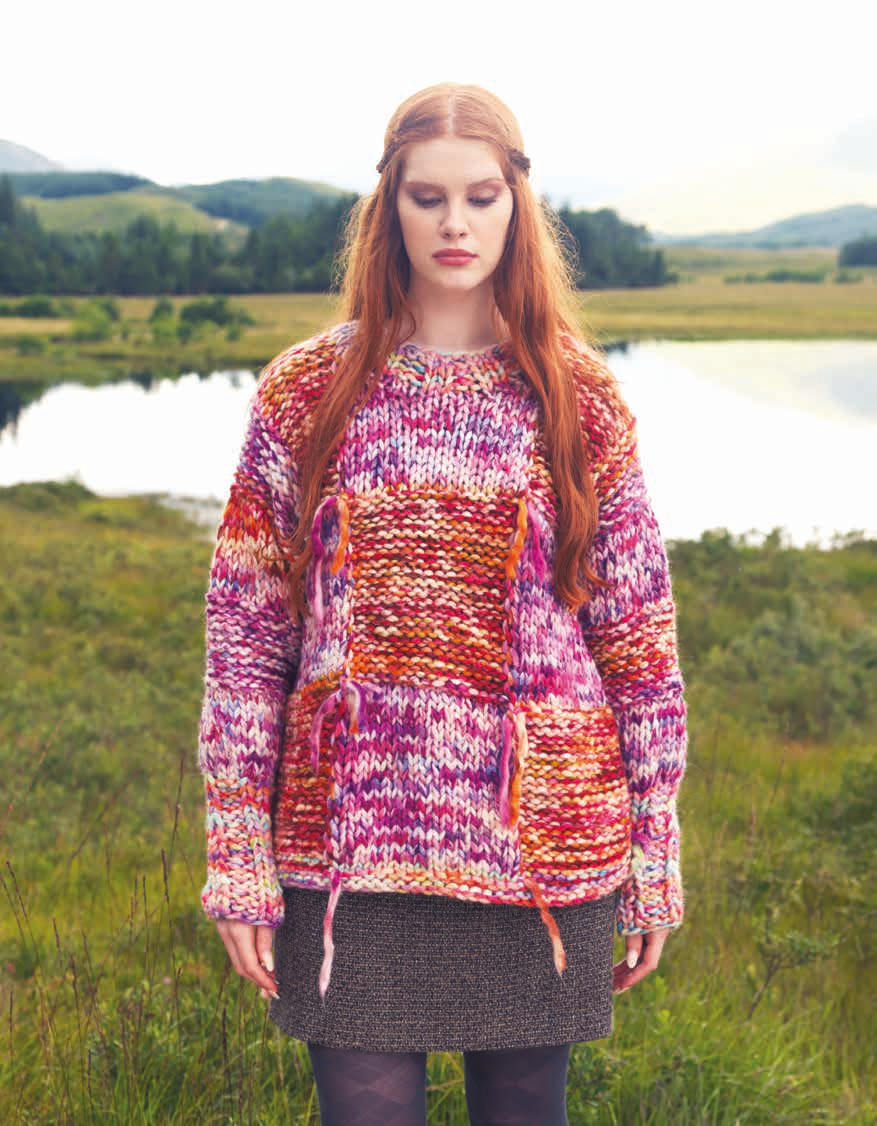 Maude oversized pullover with Enorme, a free digital knitting pattern by Red Beauty Textiles