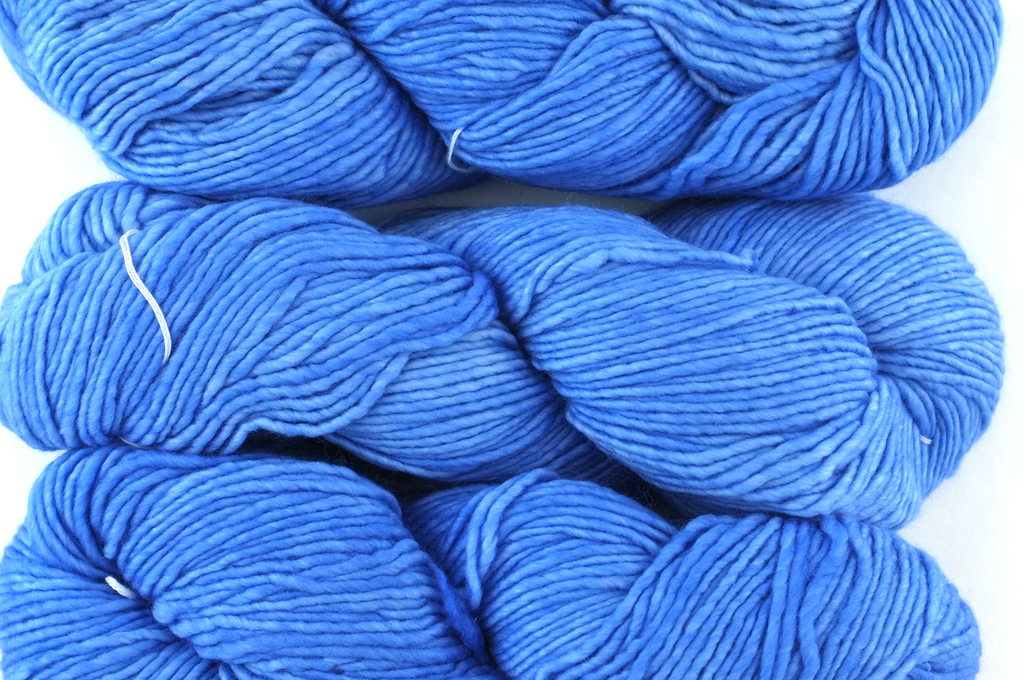 Malabrigo Worsted in color Jewel Blue, #032, Merino Wool Aran Weight Knitting Yarn, cerulean blue - Red Beauty Textiles