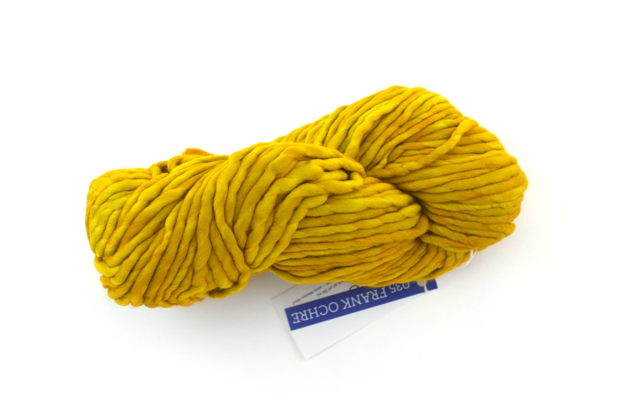 Malabrigo Rasta in color Frank Ochre, Super Bulky Merino Wool Knitting Yarn, gorgeous ochre yellow, #035 by Red Beauty Textiles