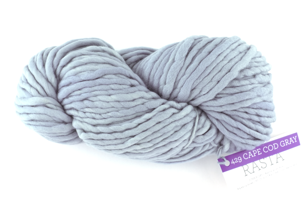 Malabrigo Rasta in color Cape Cod Gray, Merino Wool Super Bulky Knitting Yarn, cool gray, #429 - Red Beauty Textiles
