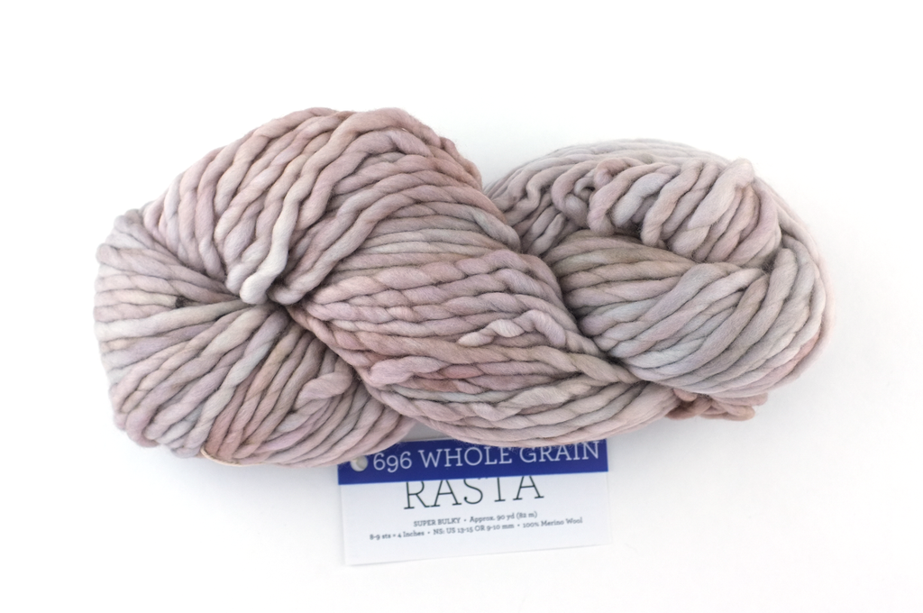 Malabrigo Rasta in color Whole Grain, Super Bulky Merino Wool Knitting Yarn, soft beiges, #696 - Red Beauty Textiles