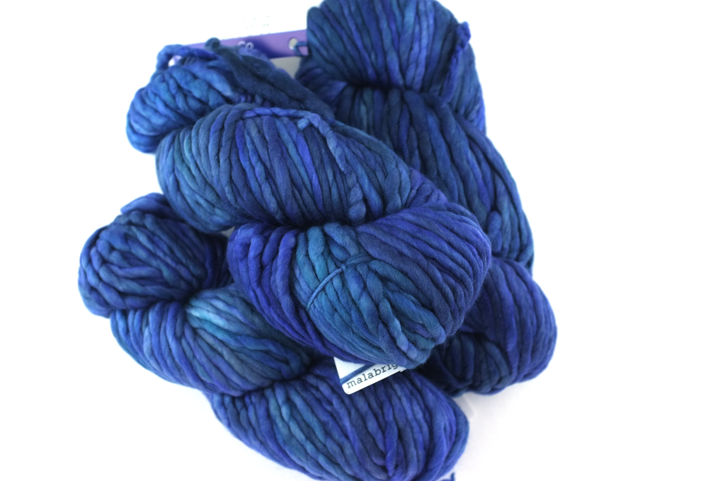 Malabrigo Rasta in color Azules, Super Bulky Merino Wool Knitting Yarn, violet, blues, purples, #856 - Red Beauty Textiles