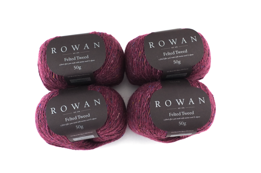Rowan Felted Tweed Tawny 186, madder red, merino, alpaca, viscose knitting yarn - Red Beauty Textiles
