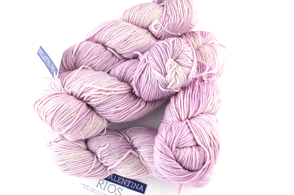 Malabrigo Rios in color Valentina, Worsted Weight Superwash Merino Wool Knitting Yarn, light pink, #689 by Red Beauty Textiles
