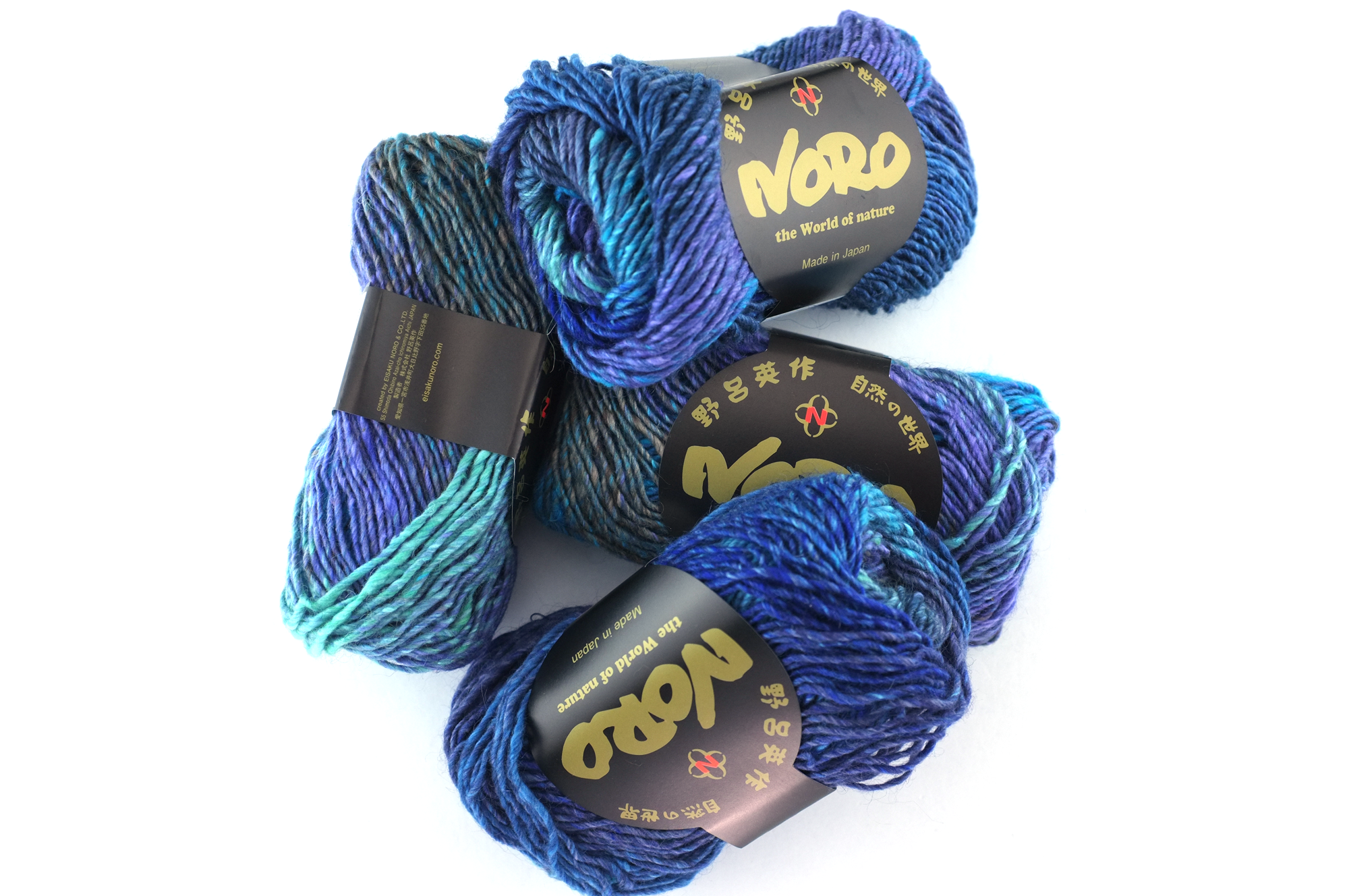 Noro Silk Garden Color 373, Silk Mohair Wool Aran Weight Knitting Yarn, turquoise, blues, purple by Red Beauty Textiles