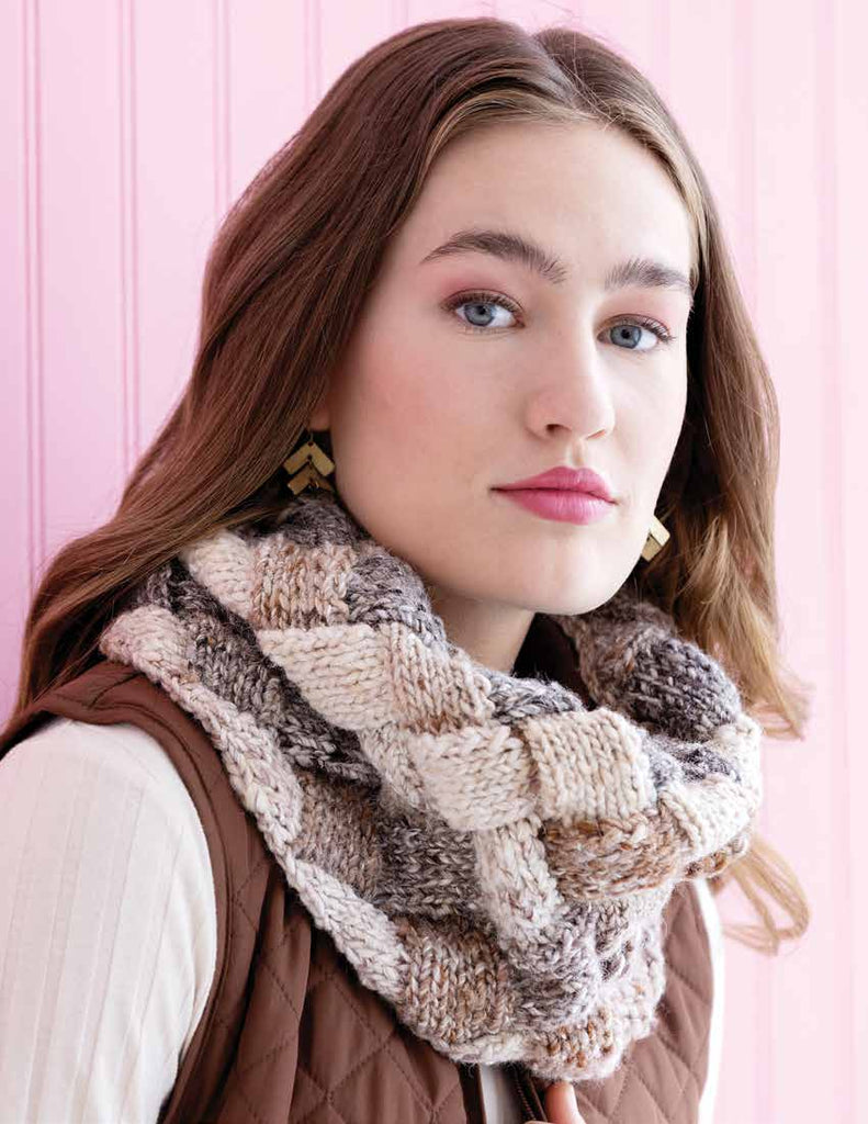 Silestone cowl from Noro's Rikka, free digital knitting pattern by Red Beauty Textiles