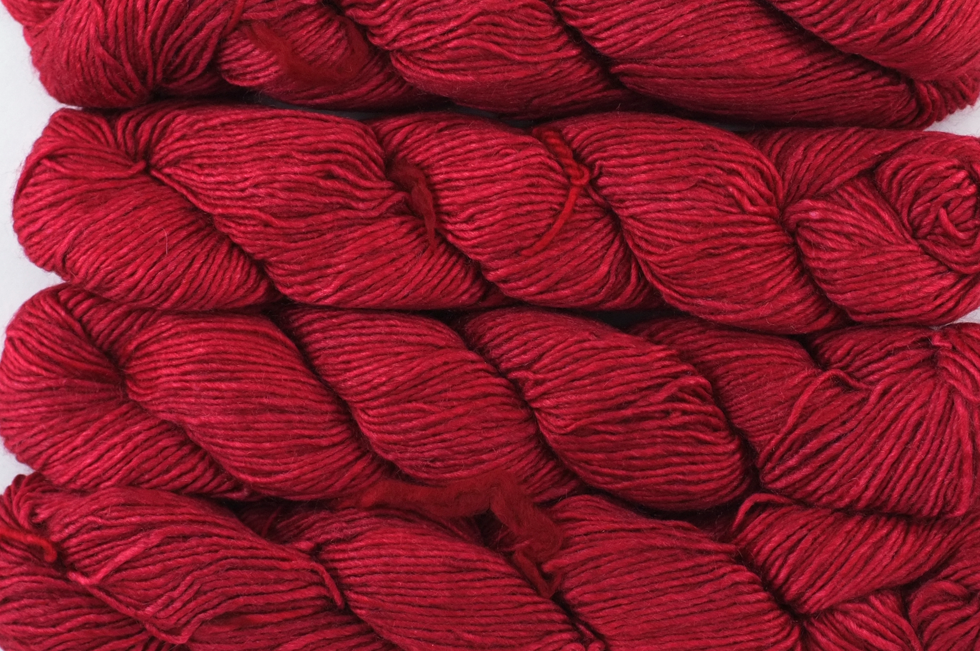 Malabrigo Silky Merino in color Ravelry Red, DK Weight Silk and Merino Wool Knitting Yarn, red, #611 - Red Beauty Textiles