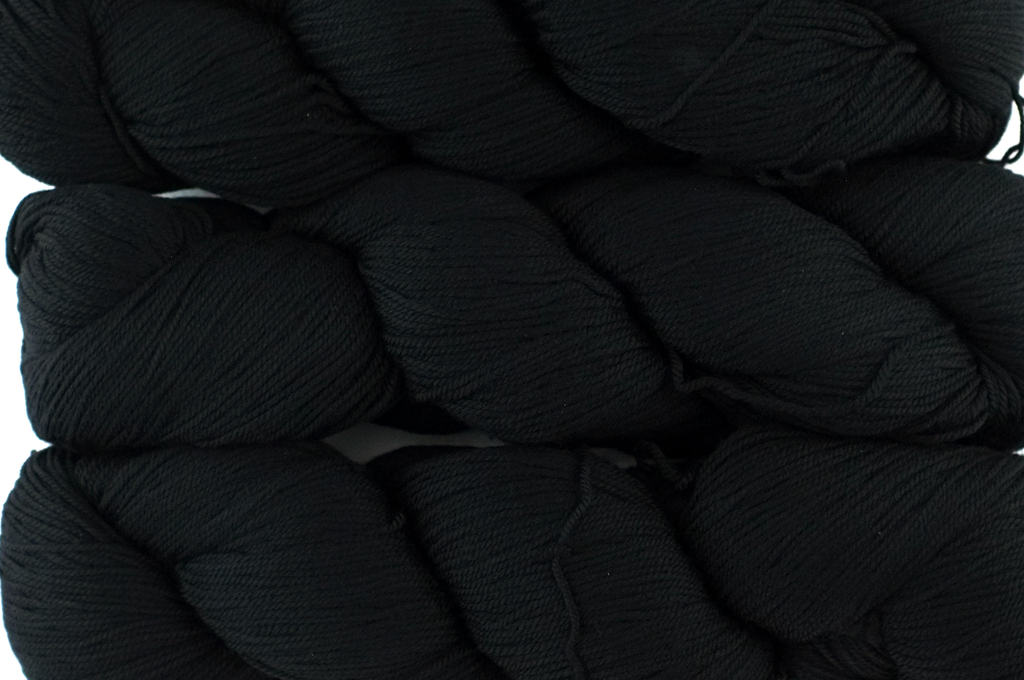 Malabrigo Sock in color Black, Fingering Weight Merino Wool Knitting Yarn, solid black, #195 - Red Beauty Textiles