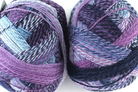 Crazy Zauberball, self striping sock yarn, color 1699 Lilac Scent, fingering weight yarn, purples by Red Beauty Textiles