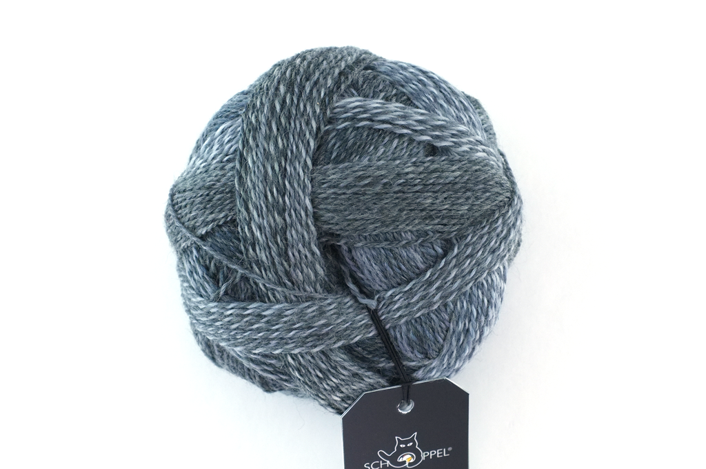 Crazy Zauberball, self striping sock yarn, color 2428 Clay Pack, fingering weight yarn, gray shades by Red Beauty Textiles