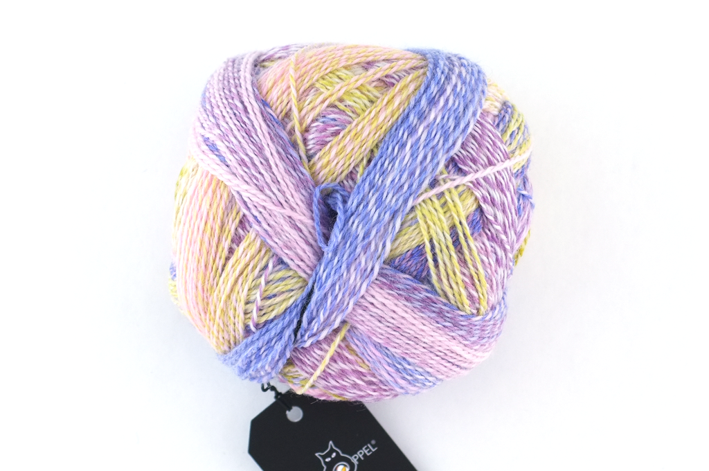 Crazy Zauberball, self striping sock yarn, color 2473, Attractant, fingering weight yarn, purple, pastel by Red Beauty Textiles