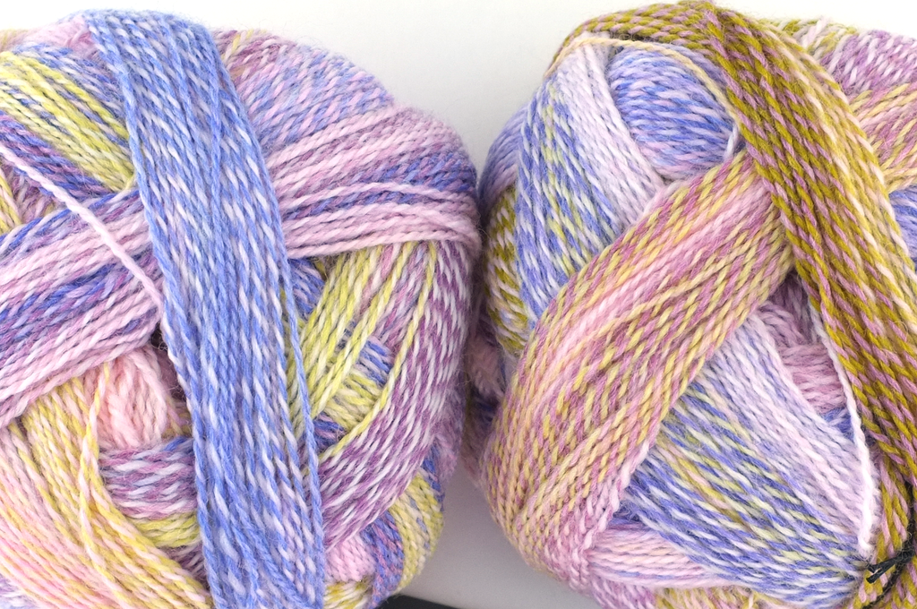 Crazy Zauberball, self striping sock yarn, color 2473, Attractant, fingering weight yarn, purple, pastel