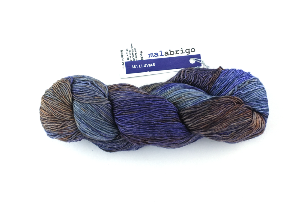 Malabrigo Mechita discontinued colorway Lluvias on sale by Red Beauty Textiles