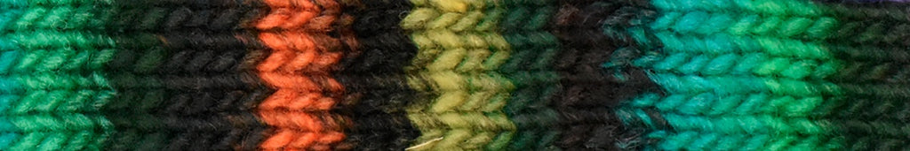 Noro Kureyon Color 430, Worsted Weight 100% Wool Knitting Yarn, orange, black, green