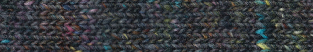 Noro Silk Garden Sock Solo Color TW87, Wool Silk Mohair Sport Weight Knitting Yarn, pastel rainbow on off-black dark gray tweed by Red Beauty Textiles