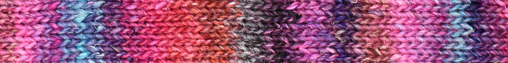 Noro Silk Garden Lite Color 2093, DK Weight, Silk Mohair Wool Knitting Yarn, red, orange, gray - Red Beauty Textiles