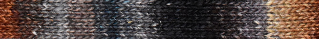 Noro Silk Garden Sock Color S047, silk and mohair sport weight yarn, chestnut, gray, blue, black