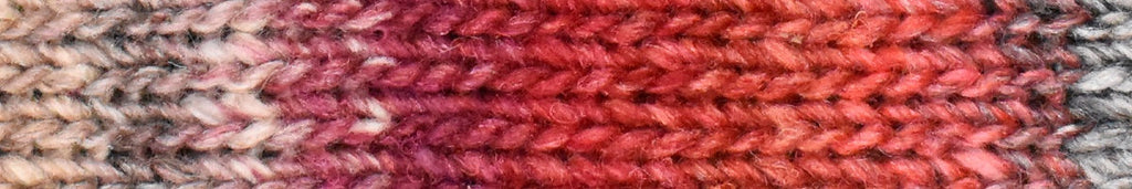 Noro Silk Garden Color 507, Silk Mohair Wool Aran Weight Knitting Yarn, icy reds, charcoal, beige - Red Beauty Textiles
