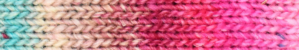 Noro Silk Garden Color 518, Silk Mohair Wool Aran Weight Knitting Yarn, bright pink, turquoise, brown by Red Beauty Textiles