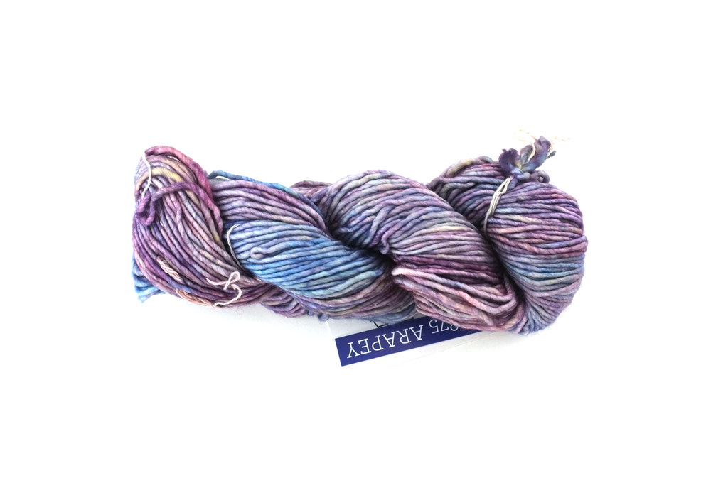 Malabrigo Mecha in color Arapey, Bulky Weight Merino Wool Knitting Yarn, blues, purples, #875 - Red Beauty Textiles