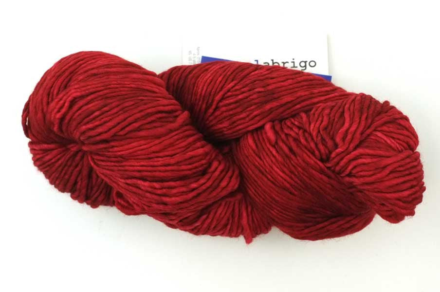 Malabrigo Worsted in color Ravelry Red, #611, Merino Wool Aran Weight Knitting Yarn, classic red - Red Beauty Textiles