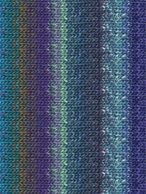 Noro Silk Garden Color 373, Silk Mohair Wool Aran Weight Knitting Yarn, turquoise, navy, aqua - Red Beauty Textiles
