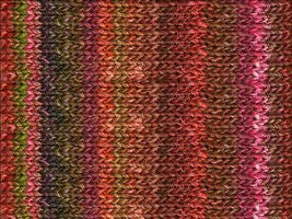 Noro Silk Garden Color 84, Silk Mohair Aran Weight Knitting Yarn, tomato red, pink, umber, olive - Red Beauty Textiles