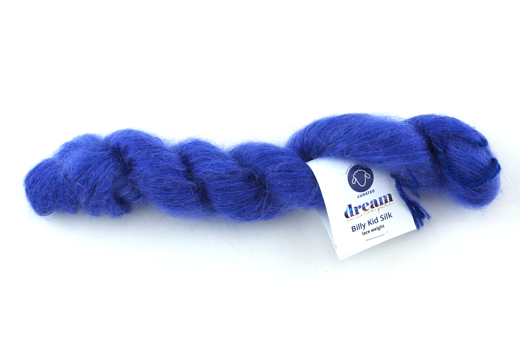 Billy Kid Silk, laceweight, Revenue Blue 081, bright cobalt blue, semi-solid, Dream in Color yarn