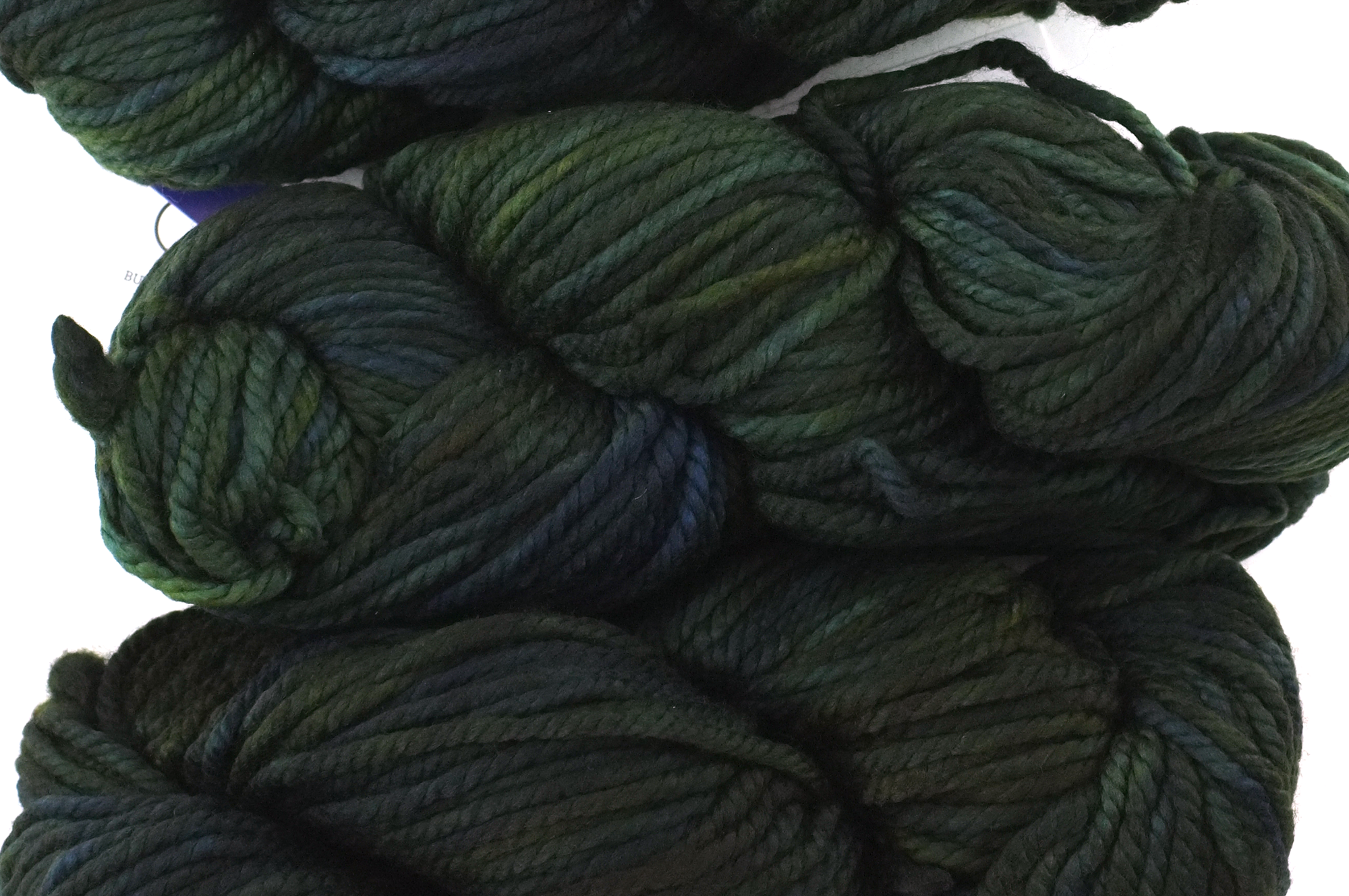 Malabrigo Chunky in color VAA, Bulky Weight Merino Wool Knitting Yarn, dark  green medley, #051 Red Beauty Textiles