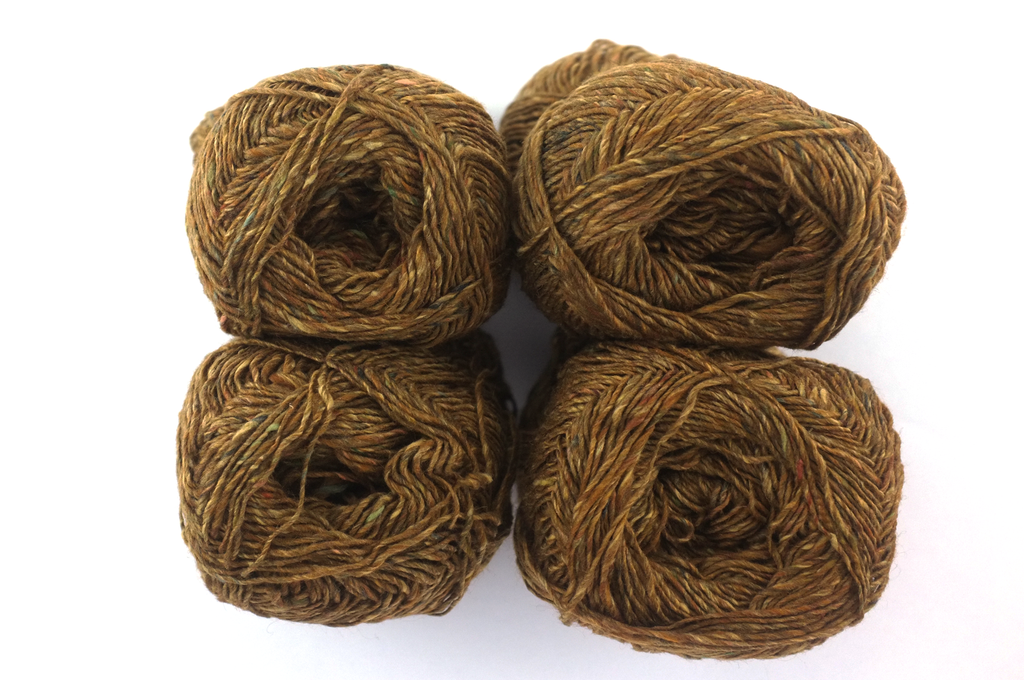 Noro Silk Garden Sock Solo Color S053, wool silk mohair sport weight yarn, dark ochre semi-solid by Red Beauty Textiles