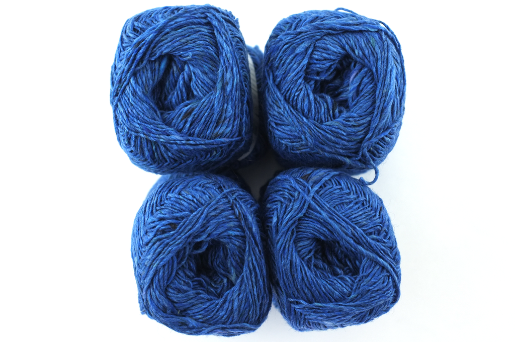 Noro Silk Garden Sock Solo Color S87, wool silk mohair sport weight knitting yarn, medium blue - Red Beauty Textiles