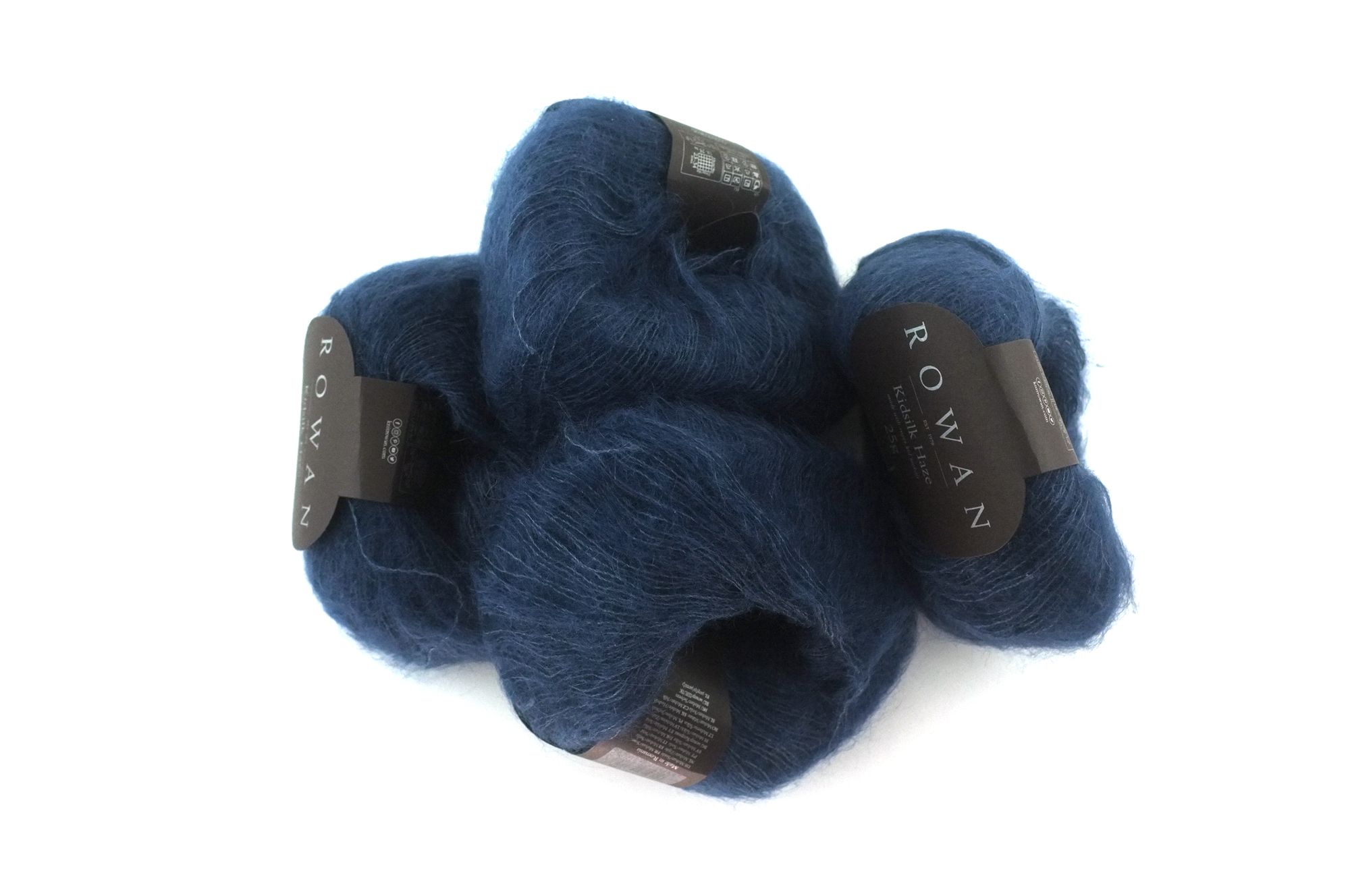 Rowan Kidsilk Haze, Hurricane #388, paint-chip Prussian blue, mohair/silk laceweight yarn - Red Beauty Textiles