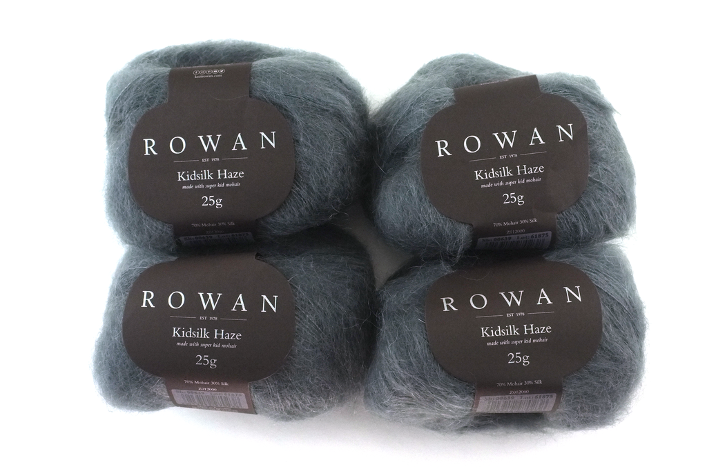 Rowan Kidsilk Haze, Anthracite #639, dark gray, mohair/silk laceweight yarn - Red Beauty Textiles