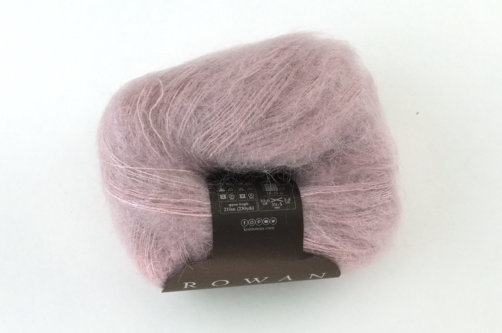 Rowan Kidsilk Haze, Shadow #653, ashes of roses, mohair/silk laceweight yarn - Red Beauty Textiles