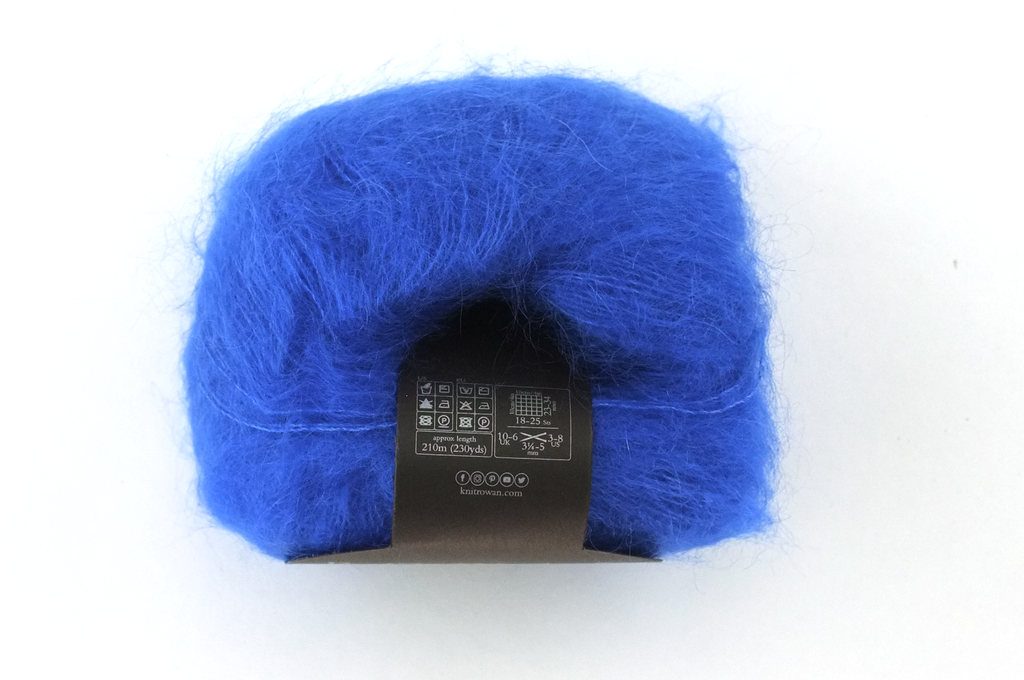 Rowan Kidsilk Haze, Electric #705, bright electric blue, mohair/silk laceweight yarn - Red Beauty Textiles
