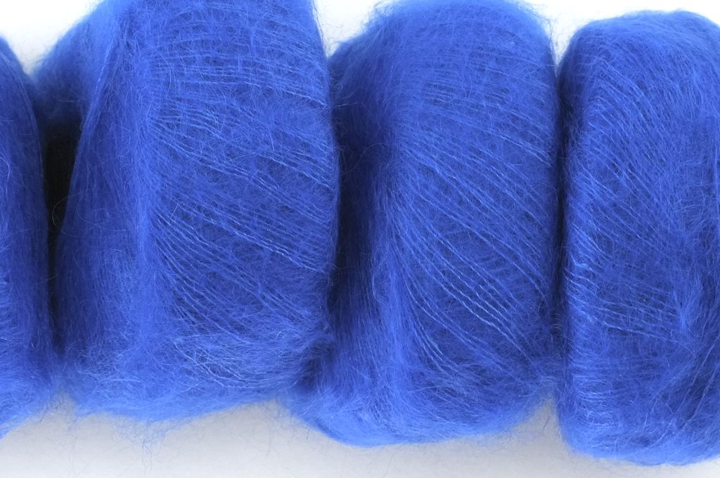 Rowan Kidsilk Haze, Electric #705, bright electric blue, mohair/silk laceweight yarn - Red Beauty Textiles
