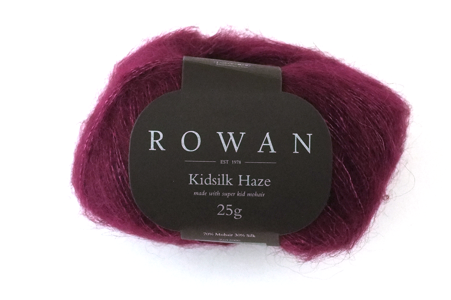 Rowan Kidsilk Haze, Plum #718, dark plum, mohair/silk laceweight yarn - Red Beauty Textiles