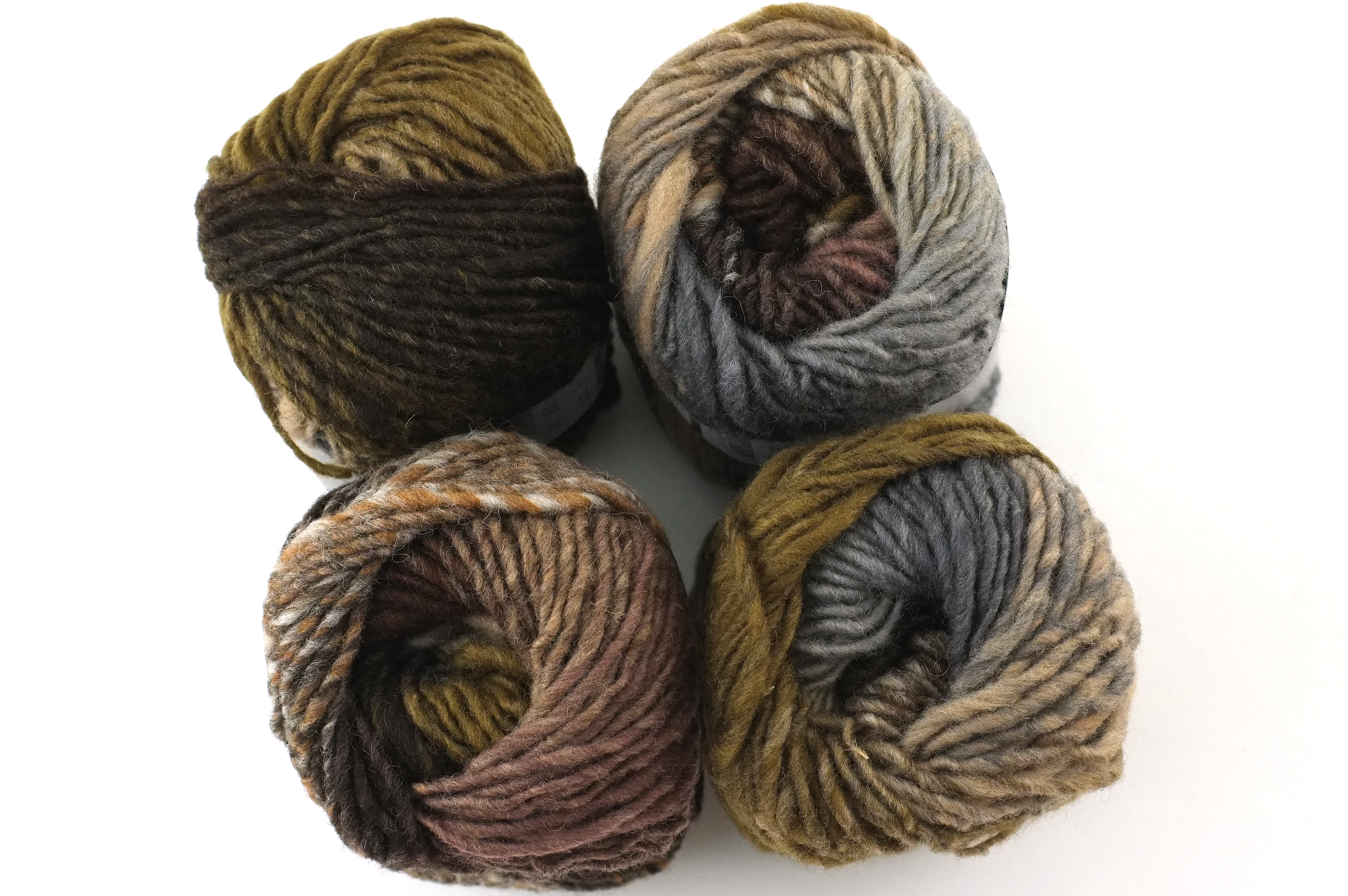 Noro Kureyon Color 450, Worsted Weight 100% Wool Knitting Yarn, browns, neutrals, army green, gray by Red Beauty Textiles