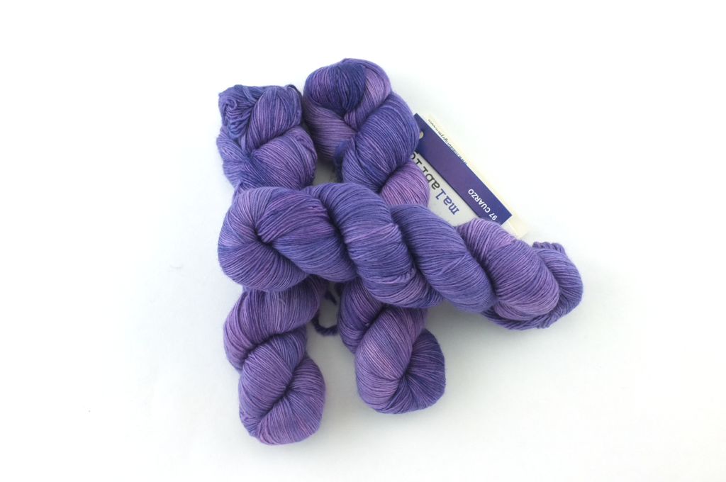 Malabrigo Lace in color Cuarzo, Lace Weight Merino Wool Knitting Yarn, medium purple, #097 - Red Beauty Textiles