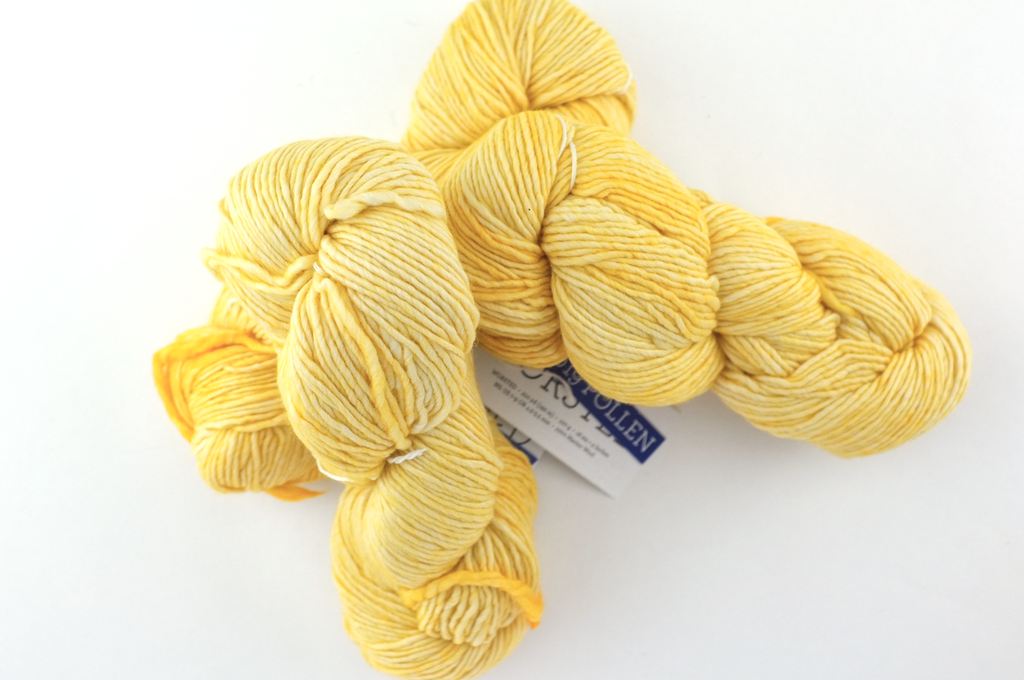 Malabrigo Worsted in color Pollen, #019, Merino Wool Aran Weight Knitting Yarn, pale yellow - Red Beauty Textiles