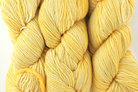 Malabrigo Worsted in color Pollen, #019, Merino Wool Aran Weight Knitting Yarn, pale yellow - Red Beauty Textiles