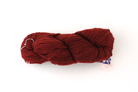 Malabrigo Worsted in color Burgundy, #041, Merino Wool Aran Weight Knitting Yarn, dark brick red - Red Beauty Textiles