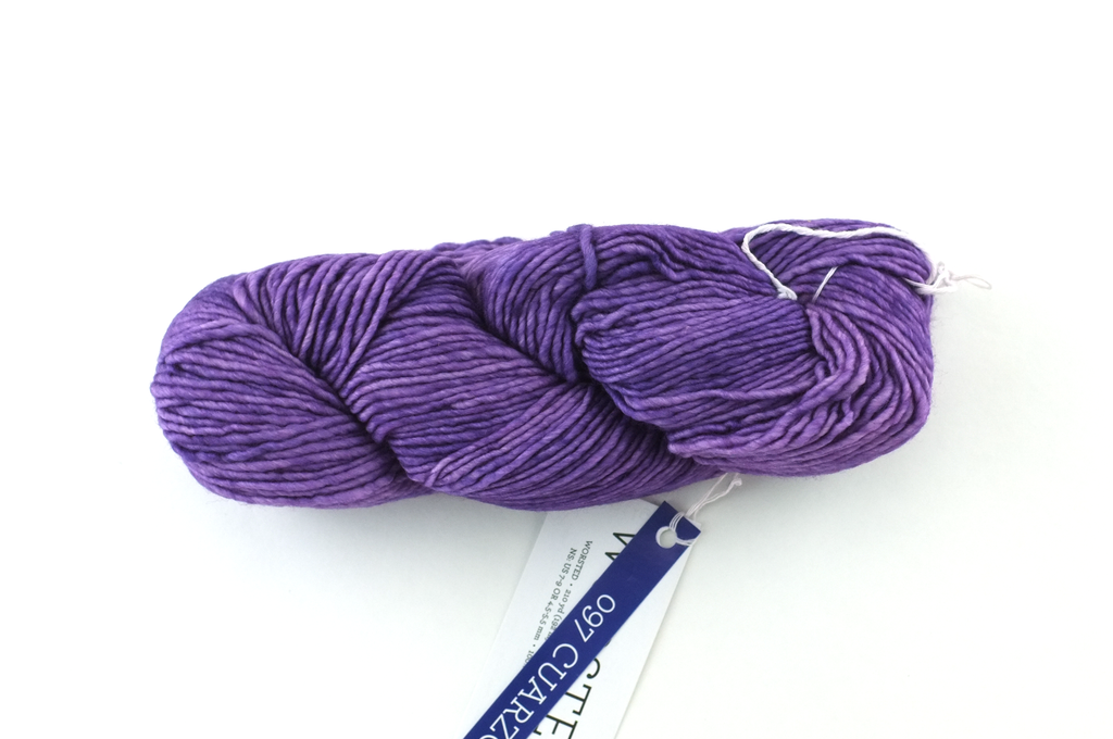 Malabrigo Worsted in color Cuarzo, #097, Merino Wool Aran Weight Knitting Yarn, purple - Red Beauty Textiles